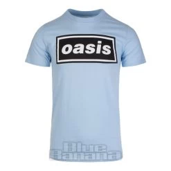 Official Oasis Decca Logo T Shirt (Blue)