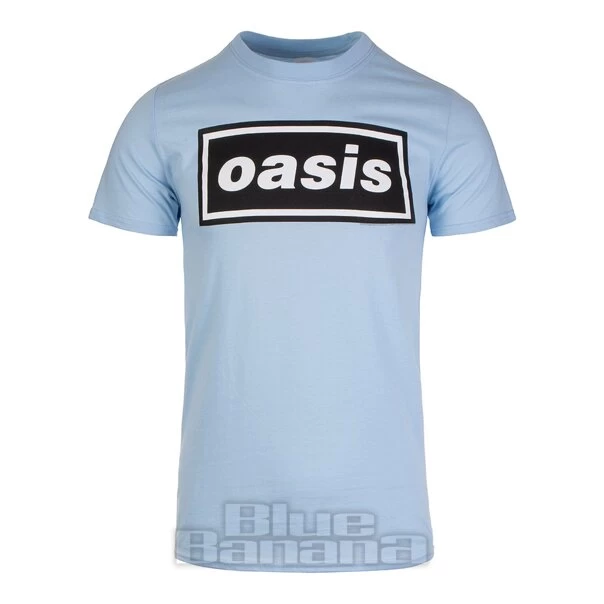 Official Oasis Decca Logo T Shirt (Blue) 3 Official Oasis Decca Logo T Shirt (Blue)