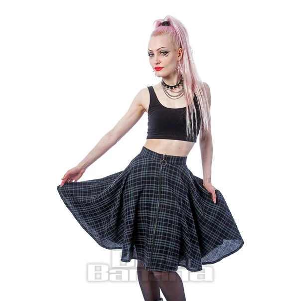 Heartless Isadora Check Skirt (Grey) 3 Heartless Isadora Check Skirt (Grey)