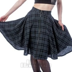 Heartless Isadora Check Skirt (Grey) 8 Heartless Isadora Check Skirt (Grey) -Unique Clothing&Accessories 143148 b