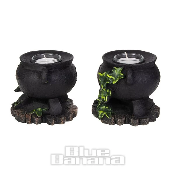 Nemesis Now Ivy Cauldron Candle Holder (11cm Pair) 5 Nemesis Now Ivy Cauldron Candle Holder (11cm Pair) - Image 3