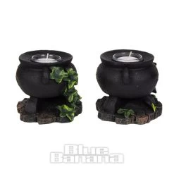 Nemesis Now Ivy Cauldron Candle Holder (11cm Pair) 12 Nemesis Now Ivy Cauldron Candle Holder (11cm Pair) -Unique Clothing&Accessories 143192 d