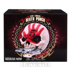 Nemesis Now Five Finger Death Punch Box Head Skull (18cm) -Unique Clothing&Accessories 143328 h