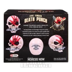 Nemesis Now Five Finger Death Punch Box Head Skull (18cm) -Unique Clothing&Accessories 143328 i