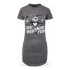 Nightmare Before Christmas Best Nightmare Ever T-Shirt Dress (Grey) -Unique Clothing&Accessories 144138