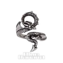 Alchemy Gothic Dragon Lure Ring (Pewter)