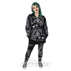 Heartless Cat Craft Hoodie (Black/White) -Unique Clothing&Accessories 144736 d