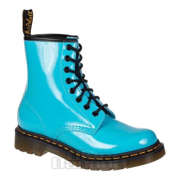 Dr. Martens Dr Martens 1460 Patent Boots (Turquoise) 3 Dr. Martens Dr Martens 1460 Patent Boots (Turquoise)