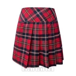 Banned Sisterhood Tartan Skirt (Red)
