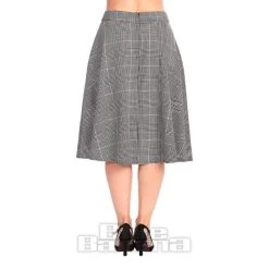 Banned Winter Classic Swing Skirt (Black/White) -Unique Clothing&Accessories 146391 b