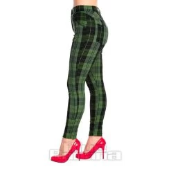 Banned Tartan Power Trousers (Green) -Unique Clothing&Accessories 146421 a