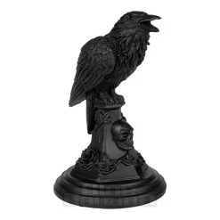 Alchemy Gothic Poe's Raven Candle Stick (Black)