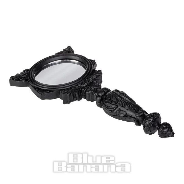 Alchemy Gothic Sacred Cat Hand Mirror (Black) 5 Alchemy Gothic Sacred Cat Hand Mirror (Black) - Image 3
