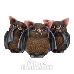 Nemesis Now 3 Wise Bats Figurine (8.5cm)