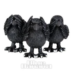 Nemesis Now 3 Wise Ravens Figurines (8.7 CM)