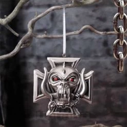 Nemesis Now Motorhead Warpig Cross Hanging Ornament (6 CM) -Unique Clothing&Accessories 146606 f