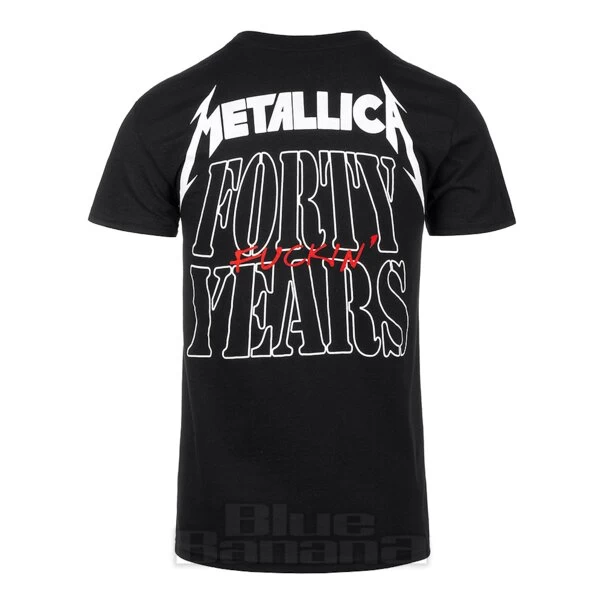 Official Metallica 40th Anniversary T Shirt (Black) 4 Official Metallica 40th Anniversary T Shirt (Black) - Image 2