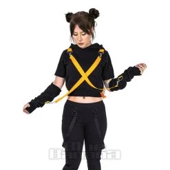 Poizen Industries Dystopian Hoodie (Black/Orange) 20 Poizen Industries Dystopian Hoodie (Black/Orange) -Unique Clothing&Accessories 147329 h