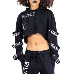 Heartless Sad Girl Club Hoodie (Black) -Unique Clothing&Accessories 148632 e