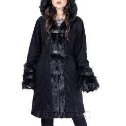 Poizen Industries Circle Coat (Black) -Unique Clothing&Accessories 148642 f