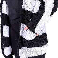 Heartless In A Daze Cardigan (Black/White) -Unique Clothing&Accessories 148647 g