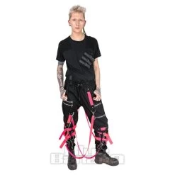 Poizen Industries Lucid Trousers (Black/Pink) -Unique Clothing&Accessories 148748 c