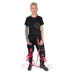 Poizen Industries Lucid Trousers (Black/Pink) -Unique Clothing&Accessories 148748 e
