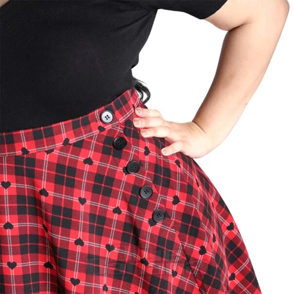 Hell Bunny Date Night Skirt (Red/Black) 9 Hell Bunny Date Night Skirt (Red/Black) - Image 7