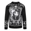 Corpse Bride Skulls Knit Jumper (Black) 2 Corpse Bride Skulls Knit Jumper (Black) -Unique Clothing&Accessories 149151