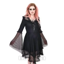 Jawbreaker Fishnet Midi Dress (Black) -Unique Clothing&Accessories 14ea8a681101bfb15ab8e20aee5b 150644 b