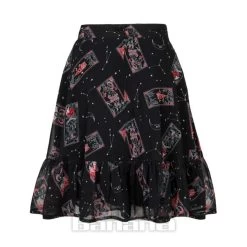 Hell Bunny Duality Chiffon Skirt (Black) -Unique Clothing&Accessories 16587d20f6e5799659bee3808272