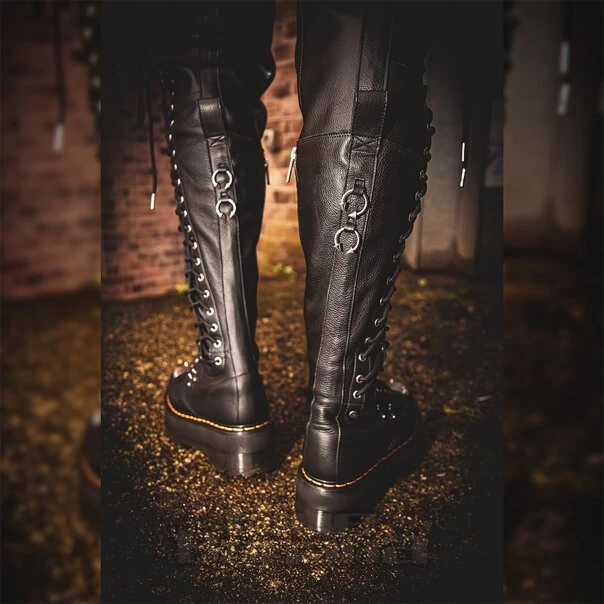 Dr. Martens Dr Martens 28-Eye XTRM Max Virginia Knee-High Platform Boots (Black) 19 Dr. Martens Dr Martens 28-Eye XTRM Max Virginia Knee-High Platform Boots (Black) - Image 17