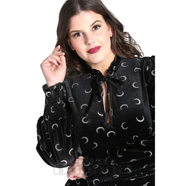 Hell Bunny Misty Moon Dress (Black) 11 Hell Bunny Misty Moon Dress (Black) - Image 9