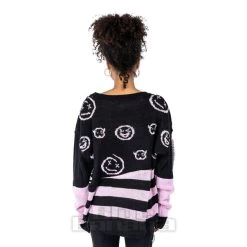 Heartless Split Jumper (Black/Pink) -Unique Clothing&Accessories 1a7bac275804a434b3b1cf1dd740