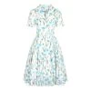 Bleeding Heart Front Buttons Dress (White/Blue) -Unique Clothing&Accessories 1be5e08e1c6118b6ca2e98b6de0e 152114