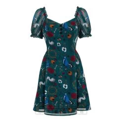 Hell Bunny Sianna Mini Dress (Teal Blue) -Unique Clothing&Accessories 1c81e1dbac46bb3ddca351b5c18a