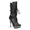 New Rock M-PUNK001-C1 Heeled Boots (Black) -Unique Clothing&Accessories 21e1a4b044f903dd50eee9f3d350
