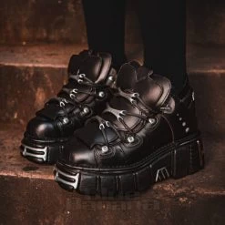 New Rock M.106-S1 Core Shoes (Black) -Unique Clothing&Accessories 24070da5900ca2a31e54153e0c78 newrock tower shoes 2