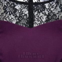 Bleeding Heart Black Lace Dress (Purple) -Unique Clothing&Accessories 241780b45ac184dfe968ac9a333e
