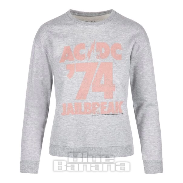 Official AC/DC 74 Jailbreak Crew Neck Sweatshirt (Grey) 3 Official AC/DC 74 Jailbreak Crew Neck Sweatshirt (Grey)