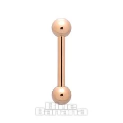 Blue Banana Plasma Gold 1.2mm Barbell (Gold) -Unique Clothing&Accessories 27293 8mm