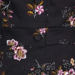 Bleeding Heart Pink Flower Long Sleeve Pencil Dress (Black) -Unique Clothing&Accessories 280363de0e425697f4bfc997c747 150803 d