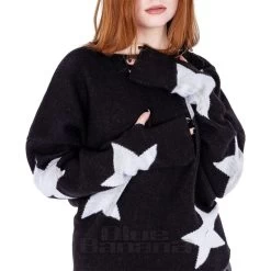 Heartless Seeing Stars Jumper (Black/White) -Unique Clothing&Accessories 2e64e75c56b5f81183427cbaa052 151760 b