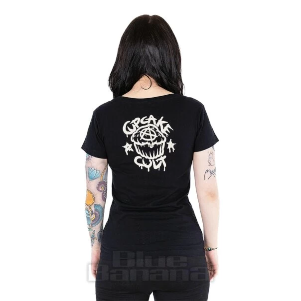 Cupcake Cult Spooky Cat T-Shirt (Black/White) 4 Cupcake Cult Spooky Cat T-Shirt (Black/White) - Image 2