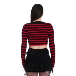 Banned Frances Stripe Jumper (Red/Black) 13 Banned Frances Stripe Jumper (Red/Black) -Unique Clothing&Accessories 302f1e8a039ddb74cee0f1044090