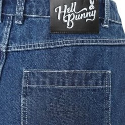 Hell Bunny Cameron Jeans (Blue) -Unique Clothing&Accessories 31557cfe371131994a556ad07df7