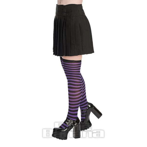 Banned Pleated Mini Skirt (Black) 4 Banned Pleated Mini Skirt (Black) - Image 2