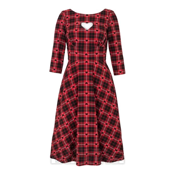 Hell Bunny Date Night Midi Dress (Red) 10 Hell Bunny Date Night Midi Dress (Red) - Image 8