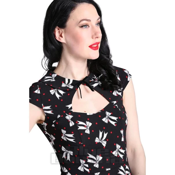 Hell Bunny Bobbie Midi Dress (Black) 5 Hell Bunny Bobbie Midi Dress (Black) - Image 3