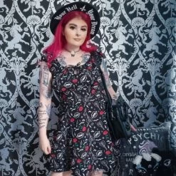 Hell Bunny Lilith Mini Dress (Black) -Unique Clothing&Accessories 39097b663217c87c946ee1f54d53